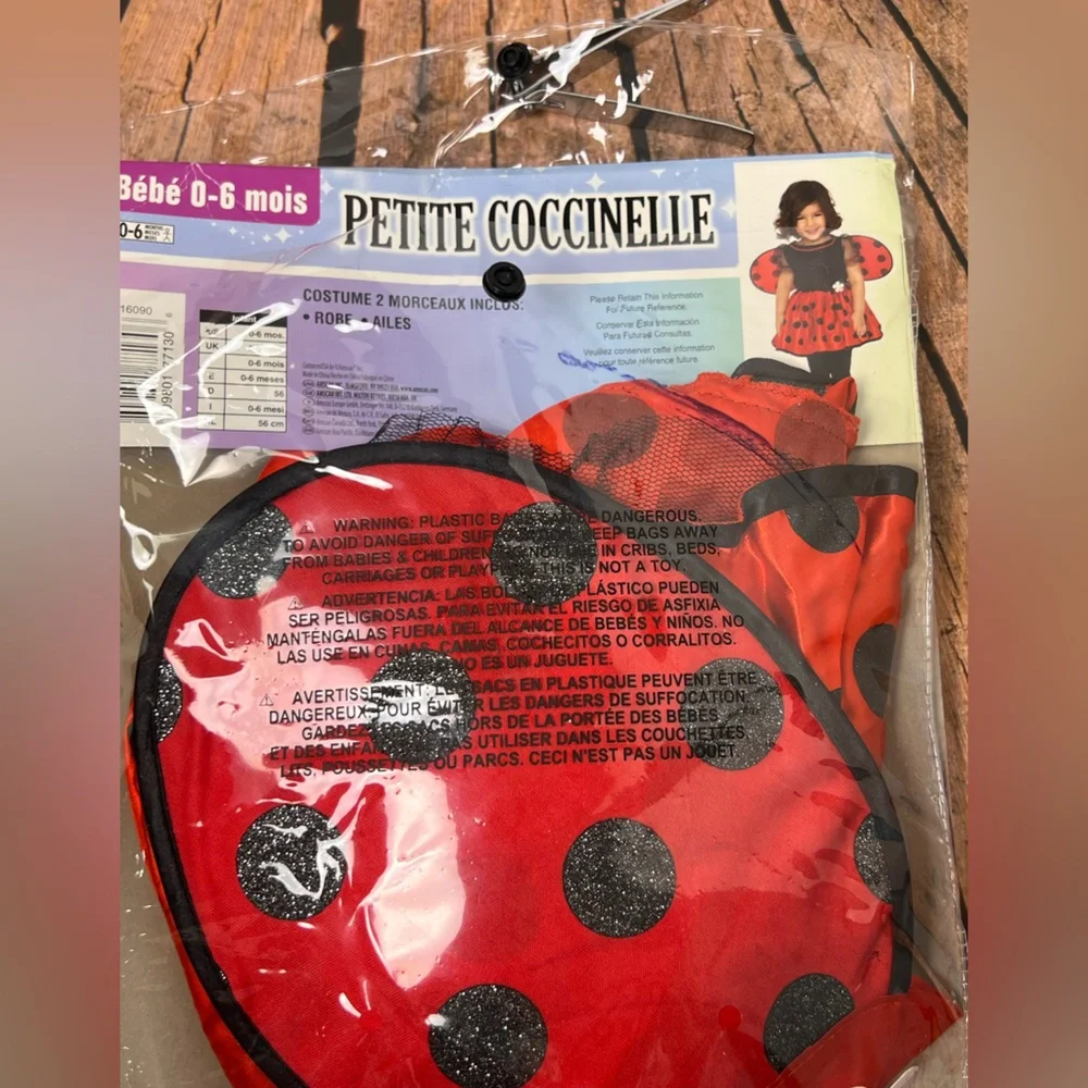 Petite Coccinelle Baby‎ Ladybug Costume Dress and Wings